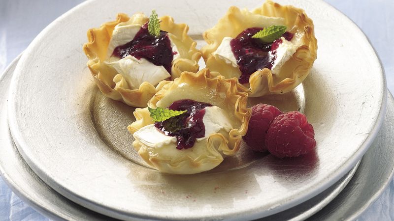 Raspberry-Brie Tarts