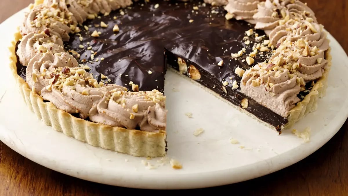 Decadent Chocolate Hazelnut Tart