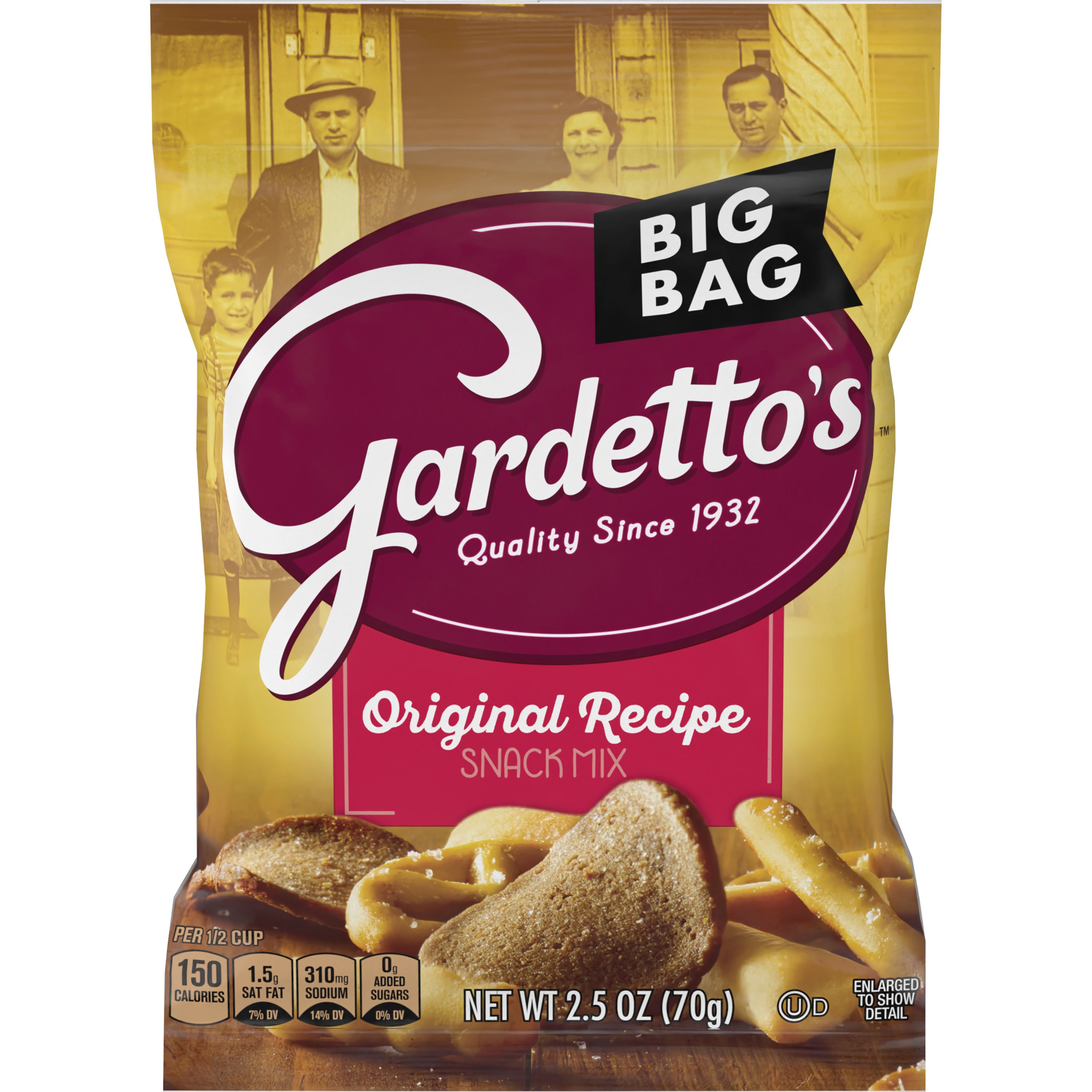 Front - 3D Gardetto's(TM) Snack Mix Original Recipe (36 ct) 2.5 oz