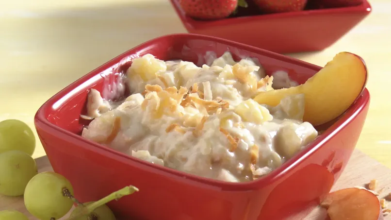 Tropical Dip with Cookies and Fruit