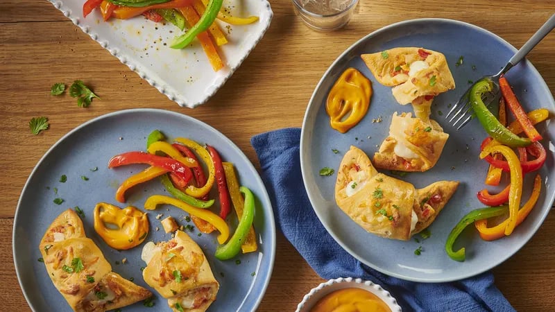 Cheesy Southwest Chicken Crescent Rolls for Two