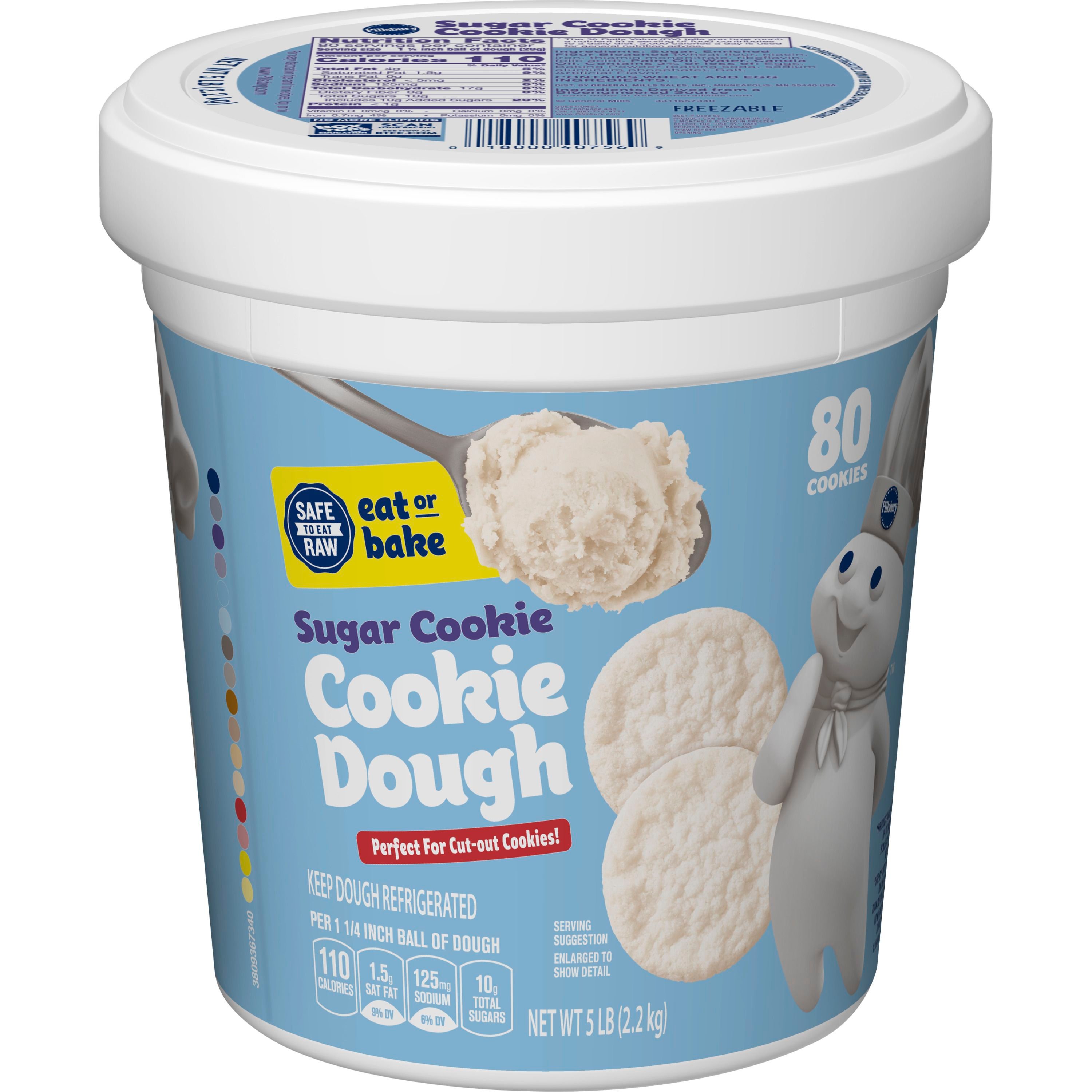 Pillsbury™ Sugar Cookie Dough Tub 80ct - Front