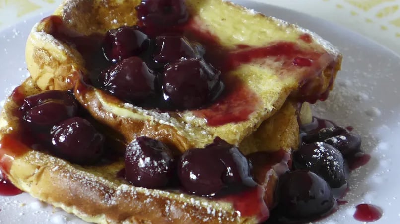 Cherries Jubilee French Toast