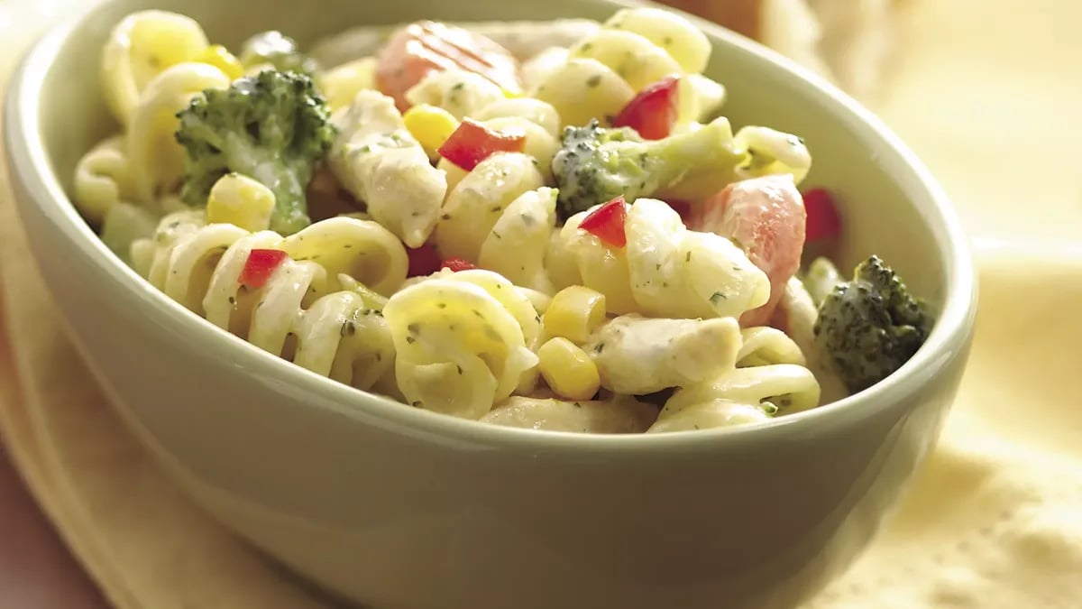 Creamy Garlic Pasta Primavera