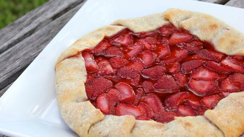 Grilled Strawberry Galette