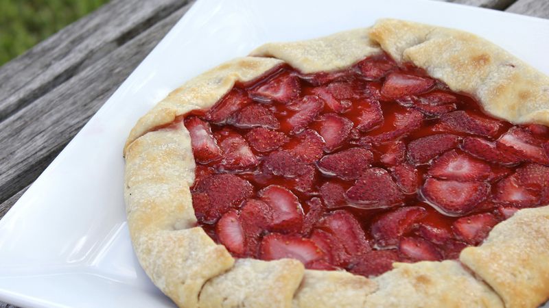 Grilled Strawberry Galette