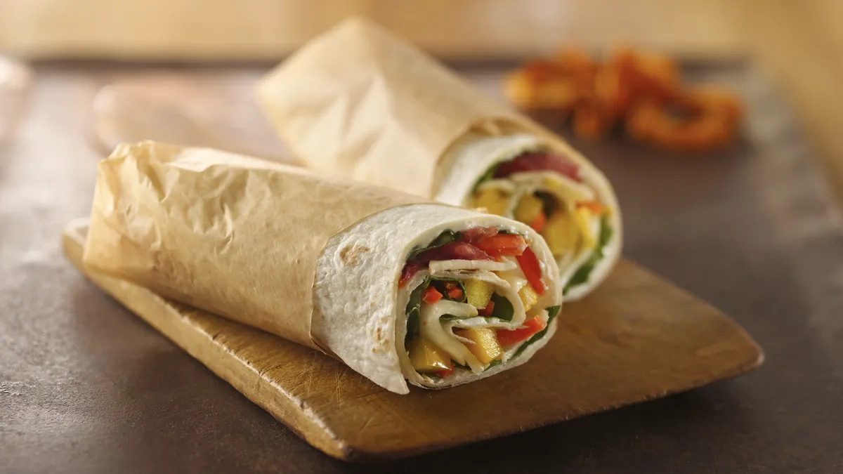 Garden Vegetable Wraps