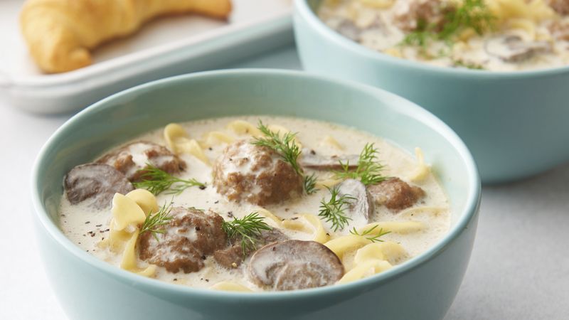 Slow-Cooker Swedish Meatball Soup