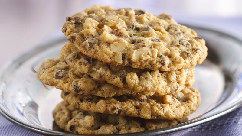 Slice and Bake Oatmeal Chocolate Chip Cookies