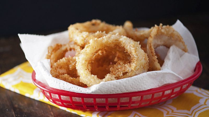 Easy Homemade Cheesy Onion Rings