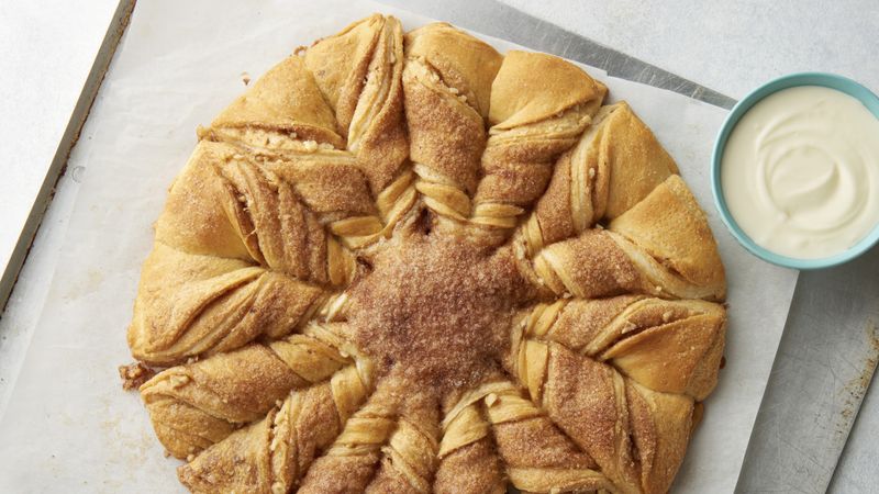 Cinnamon-Walnut Crescent Star Bread