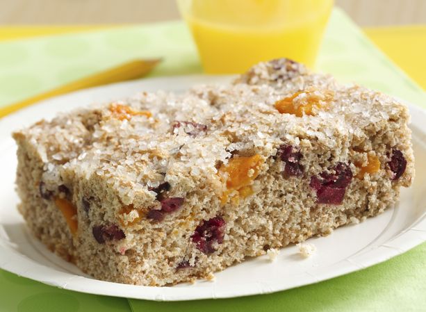 Cranberry Peach Whole Grain-Rich Muffin Squares