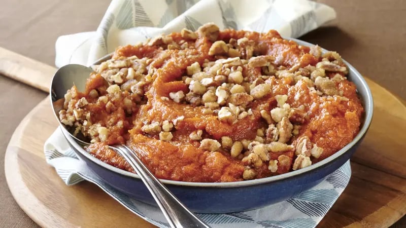 Slow-Cooker Sweet Potato Casserole with Pecans