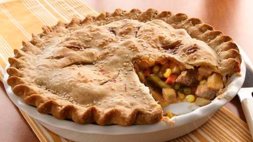 Double Crust Steak Pot Pie - Easy Beef Pot Pie with Leftovers