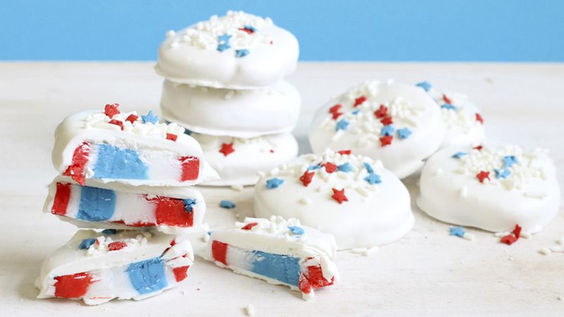 Red, White and Blue Peppermint Patties