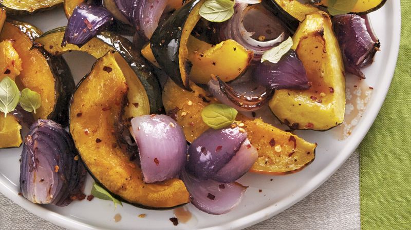 Sweet-and-Sour Roasted Acorn Squash
