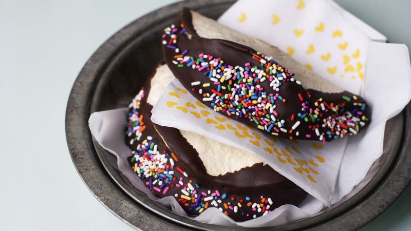 Chocolate Ice Cream Tacos