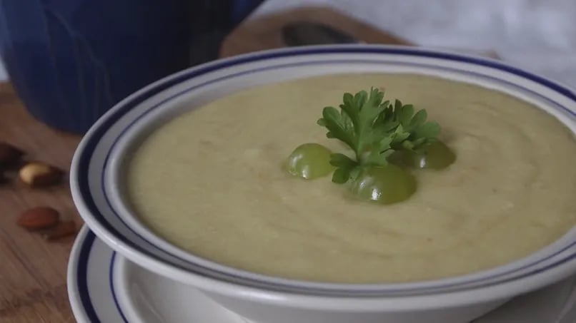 Grape and Almond Gazpacho