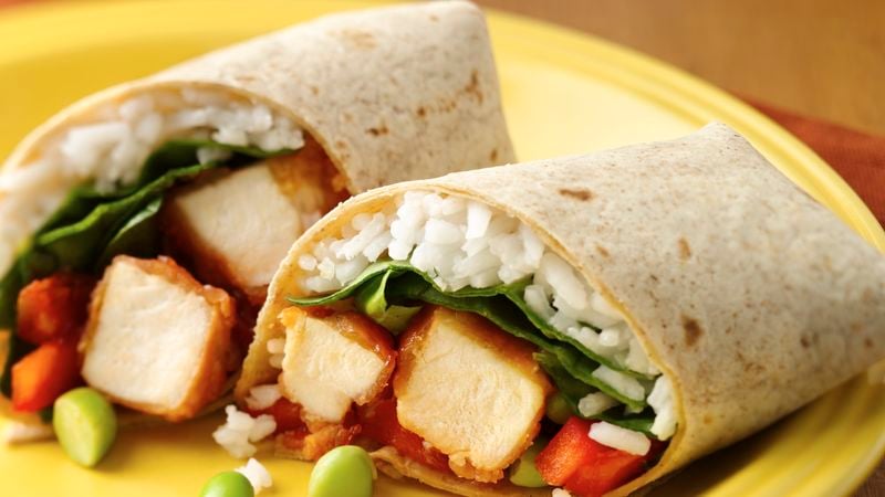 Sweet and Sour Chicken Wraps