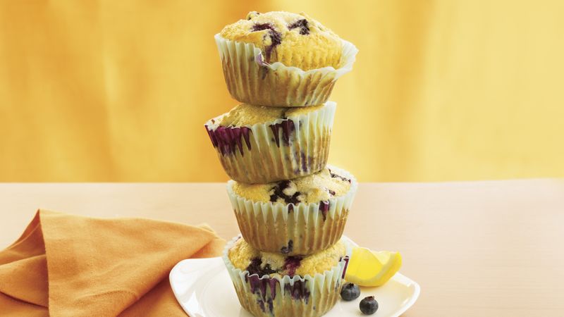 Small Batch Lemon Blueberry Muffins