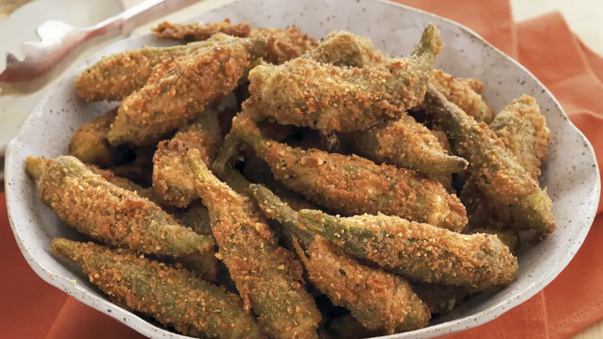 Fried Pecan Okra