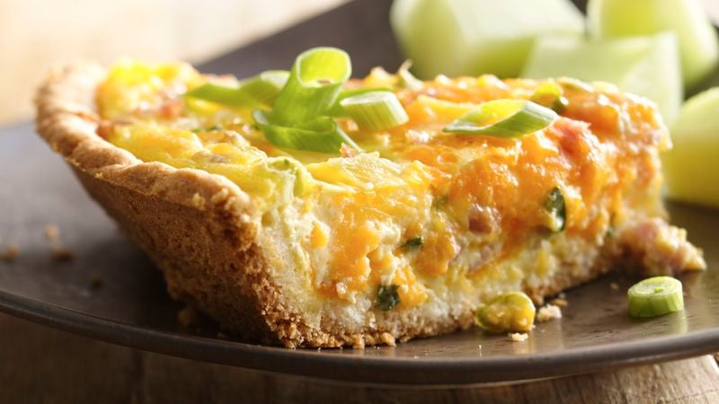 Ham, Pineapple and Cheddar Quiche