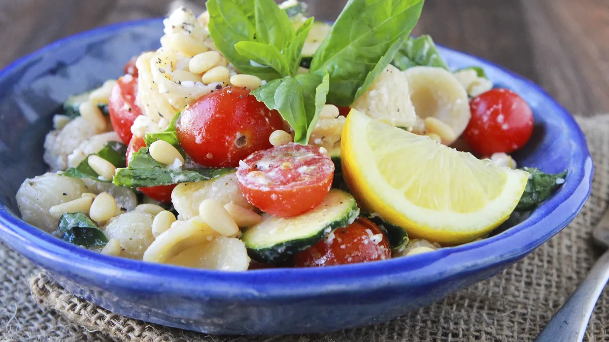 Lemon-Pignoli Zucchini Pasta