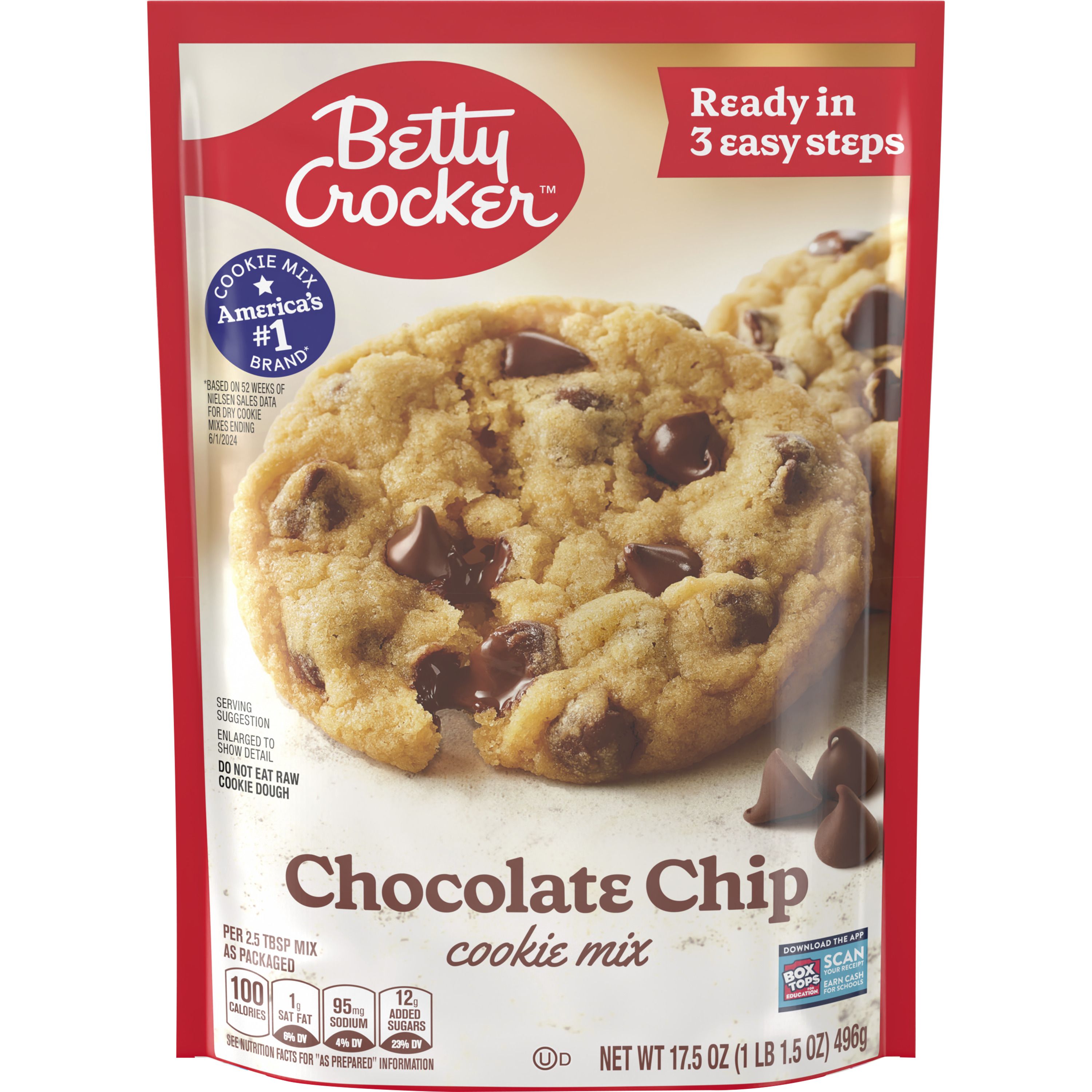 Betty Crocker™ Chocolate Chip Cookie Mix - Front