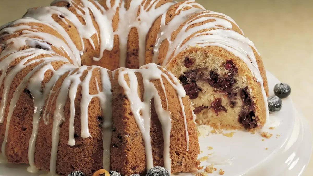 Blueberry-Cherry Coffee Cake