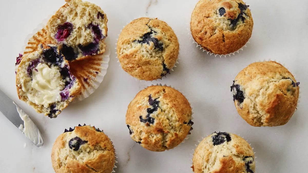 Banana-Blueberry Muffins