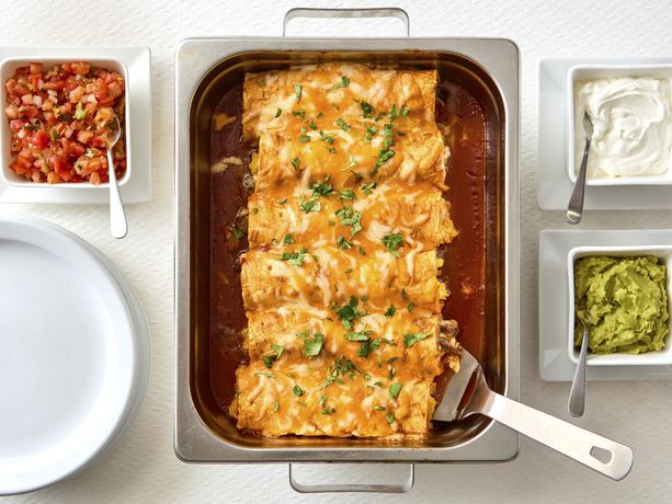 Breakfast Flatbread Enchiladas