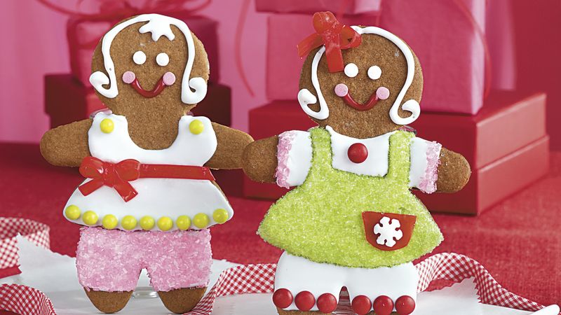 Paper Doll Gingerbread Girls
