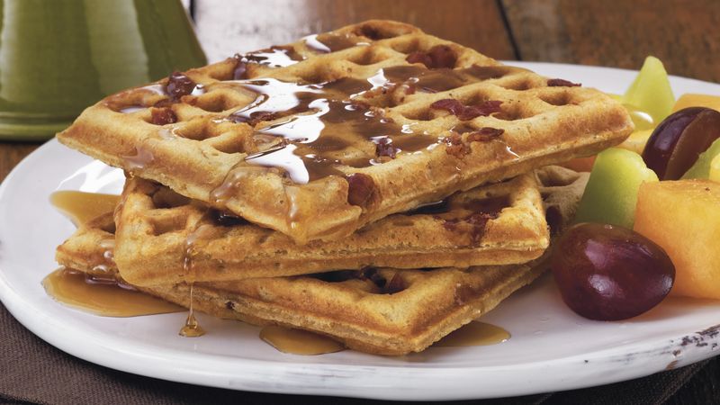 Maple-Bacon Buttermilk Waffles