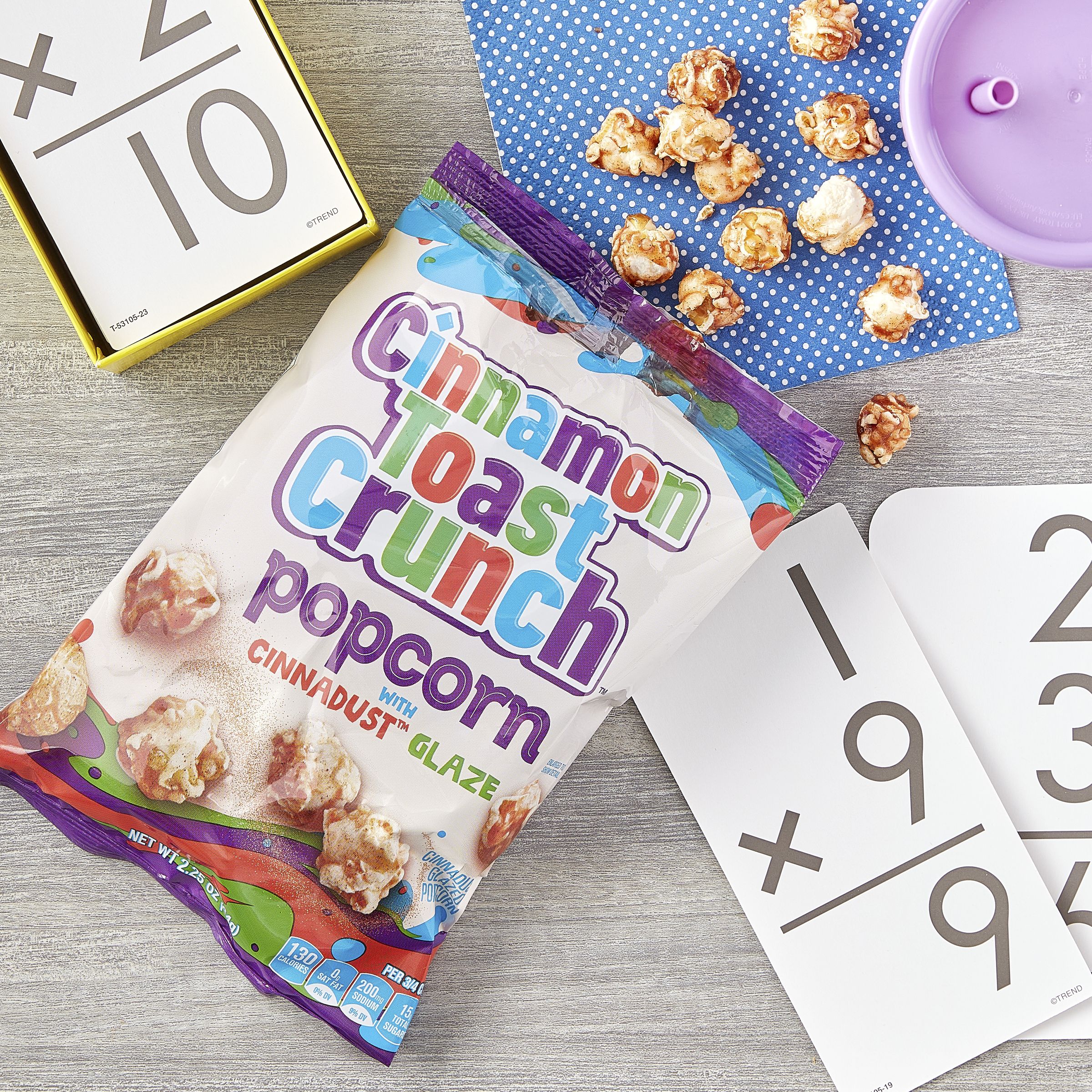 Cinnamon Toast Crunchᵀᴹ Popcorn (7 ct) 2.25oz Cinnamon Toast Crunchᵀᴹ Popcorn (7 ct) 2.25oz