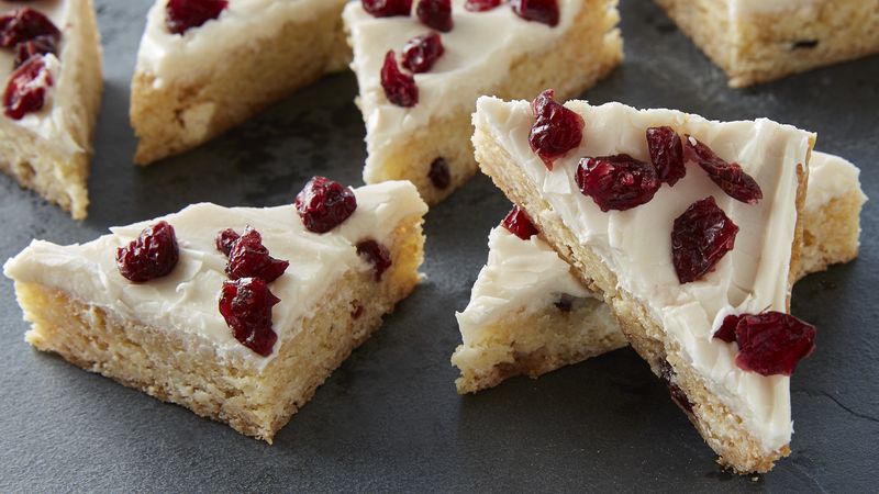 White Chocolate-Cranberry Cookie Bars