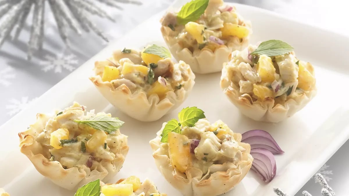 Curried Mango and Chicken Appetizers