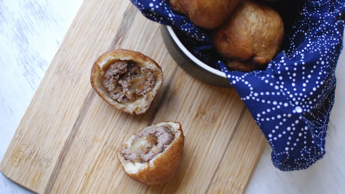 Deep Fried Burger Bites