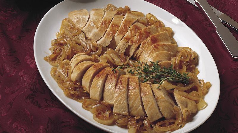 Turkey Tenderloins with Caramelized Onions