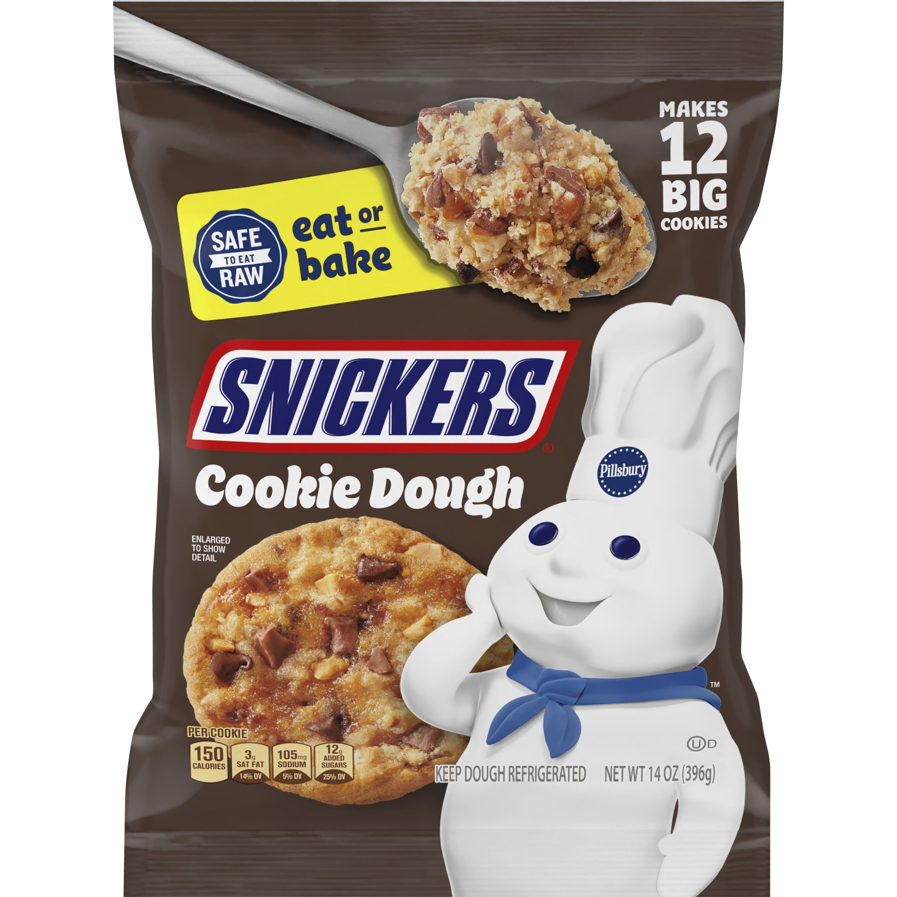 Pillsbury™ Ready to Bake!™ SNICKERS® Cookie Dough - Front