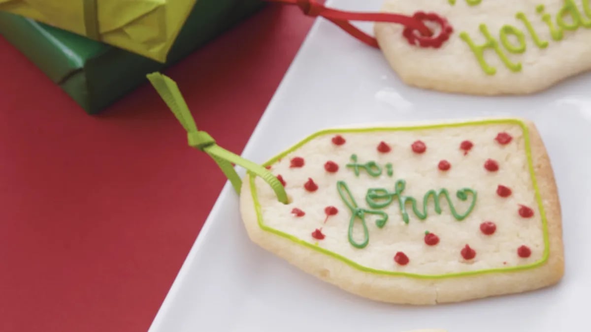 Gift Tag Cookies