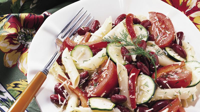 Mostaccioli-Kidney Bean Salad