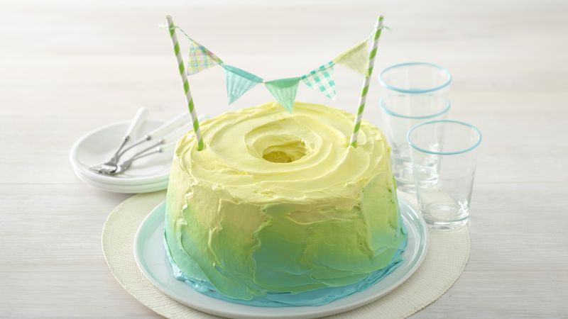 Watercolor Ombre Cake 