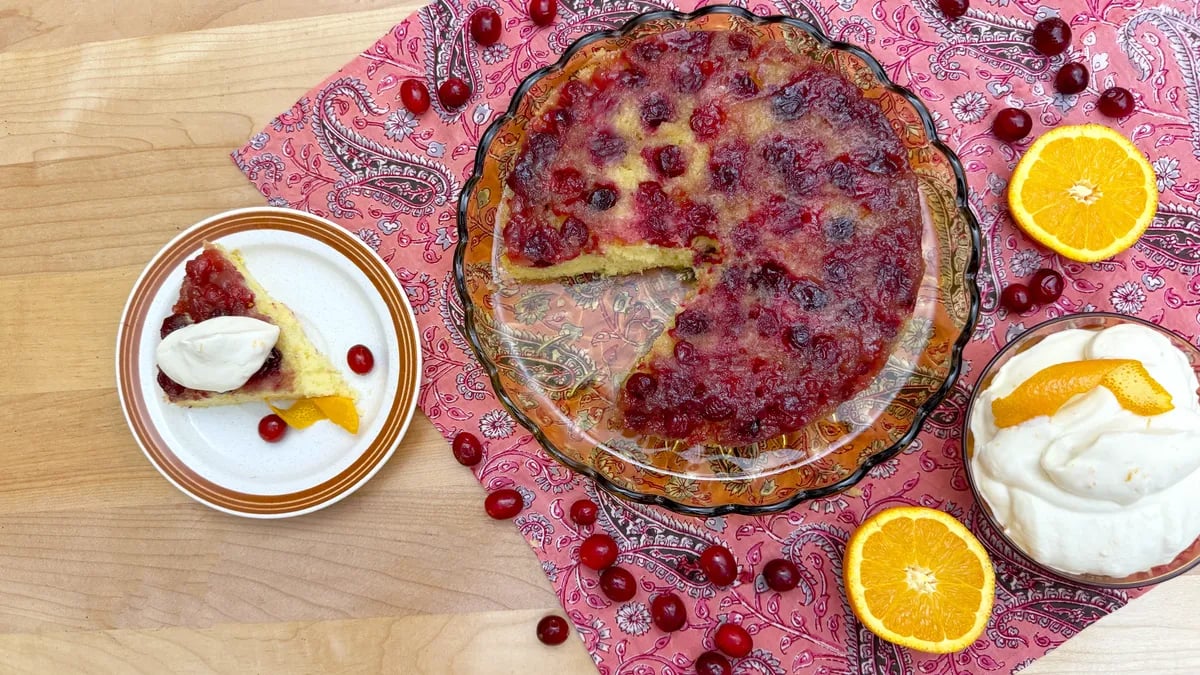 Cranberry-Orange Upside-Down Cake