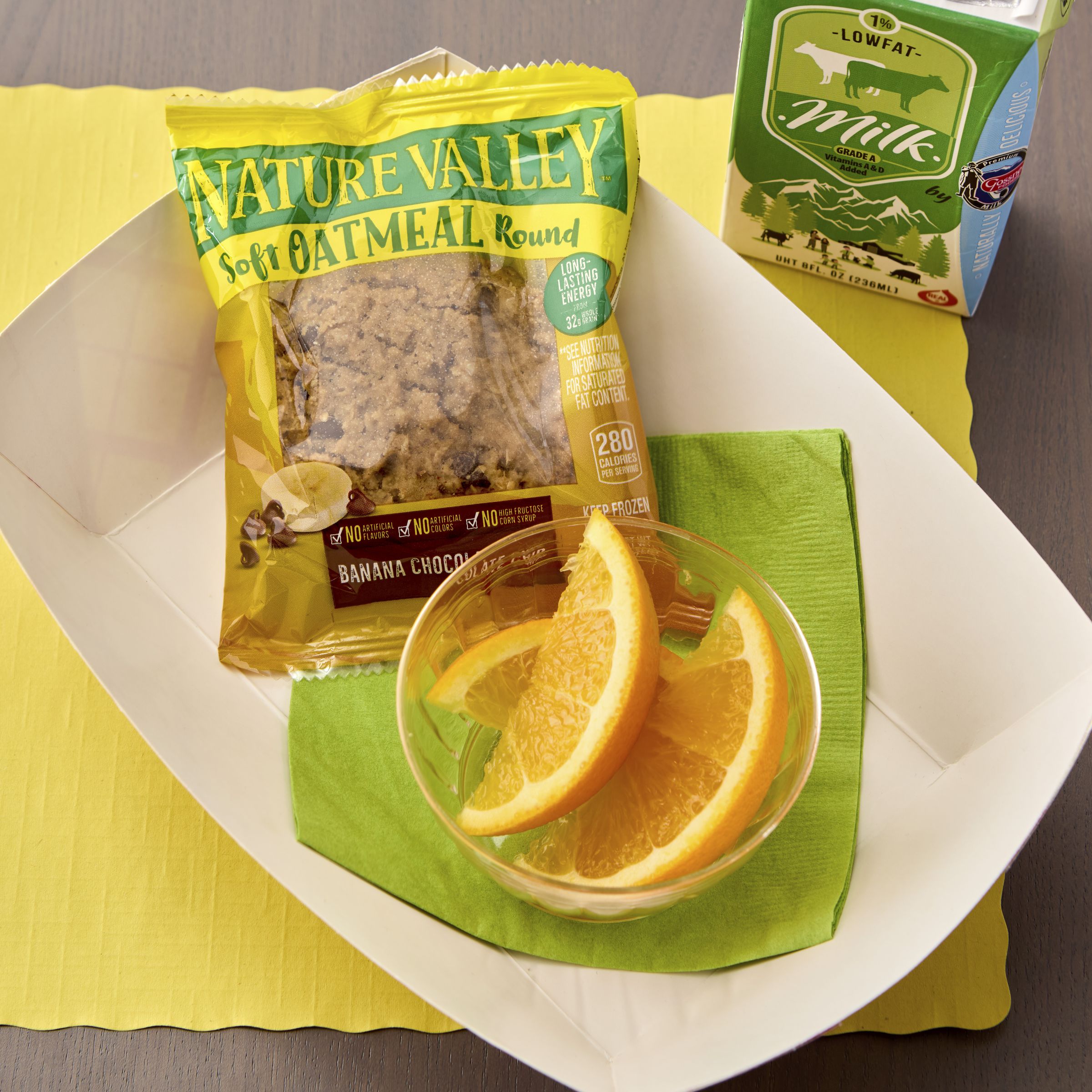  Styled Nature Valley Frozen Meals Oatmeal Round Single Serve Pouch Banana Chocolate Chip 72/2.32 OZ