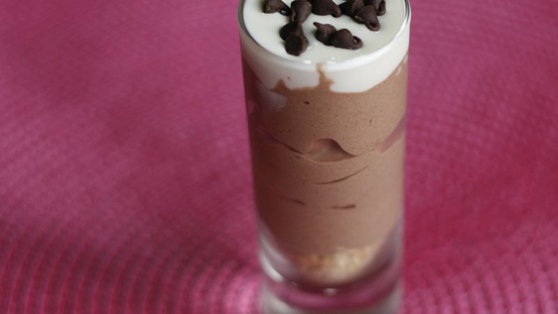 S'mores Shots in Chocolate Glasses