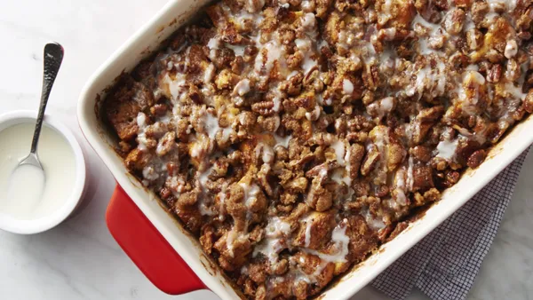 Pecan Praline French Toast Pudding
