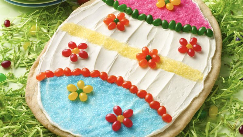 Easter Egg Cookie Pizza