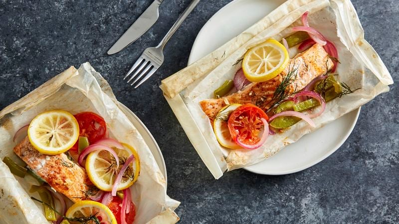 Tender, Flaky Salmon en Papillote (Salmon in Parchment) - Well
