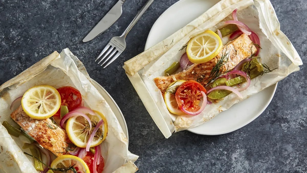 Baked Salmon en Papillote