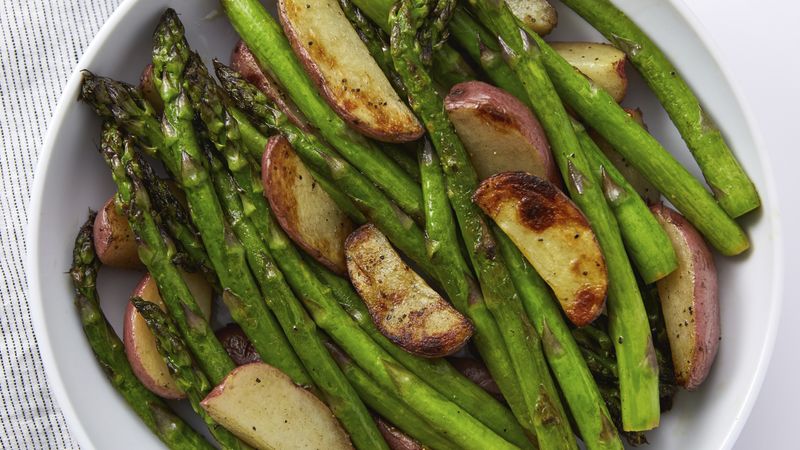 Grilled Asparagus and New Potatoes